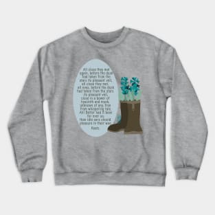 John Keats Bower of Hyacinth and Musk Crewneck Sweatshirt